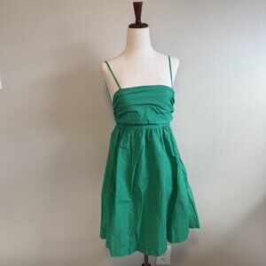 Target Green Mini Dress Square Neck Spaghetti Strap
